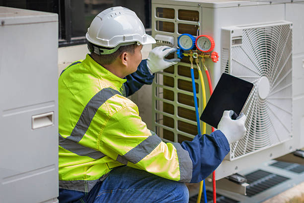 Professional Air Duct Cleaning technician working in San Antonio, TX